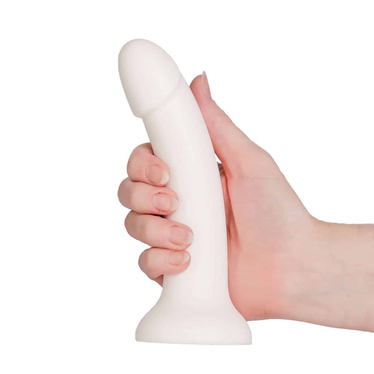 BMS Factory Liquid Silicone Dong – White