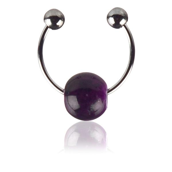 CalExotics® Pinces à mamelons à chaîne violette image 2