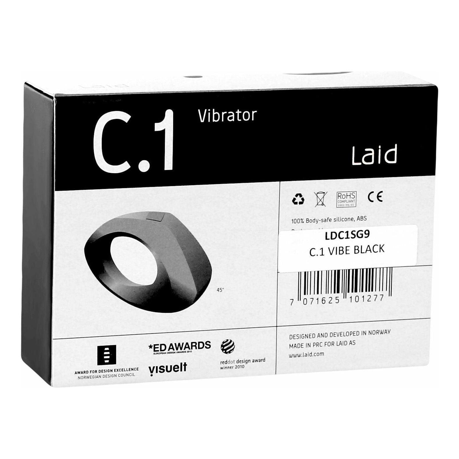 Laid C.1 - Vibrateur clitoris en silicone - Noir