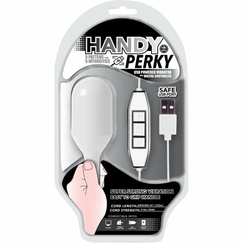 NMC Handy Perky - Vibrateur Bullet avec télécommande - Rechargeable - Blanc