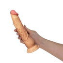 Pure Love® - Dildo avec coupe d'aspiration - Beige - 8 po. image 0