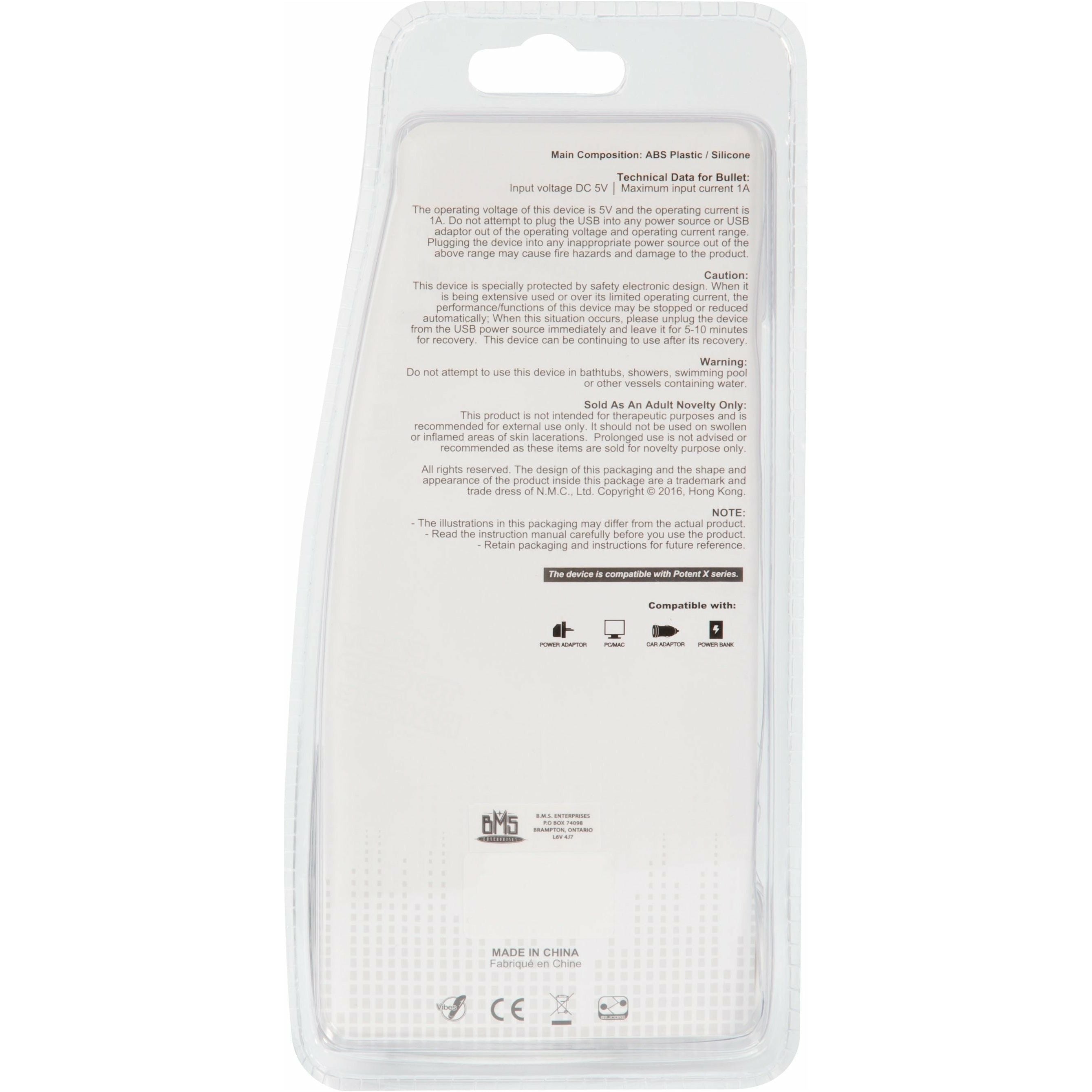 NMC Serre serré - Vibrateur de langue - Rechargeable - Blanc
