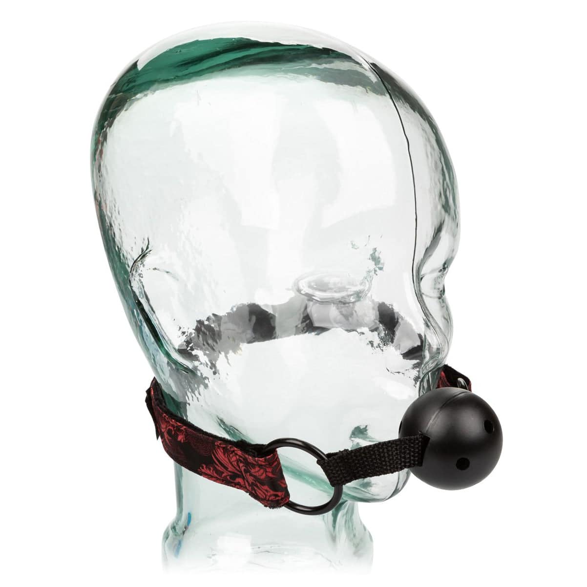 CalExotics® Scandal – Gag à boule respirant avec Cuffs – Rouge image 5
