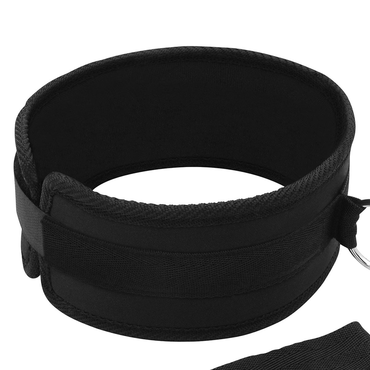 Collier et jeu de laisses Fetish Lux - Noir image 2