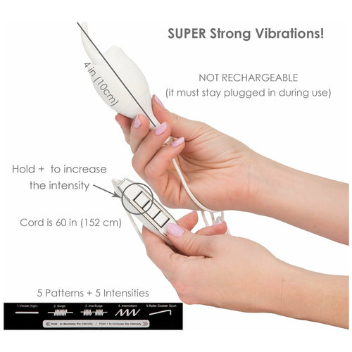 NMC Vibrateur de langue - rechargeable - blanc