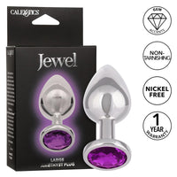 CalExotics® Jewel Large Amethyst Plug - Amethyst