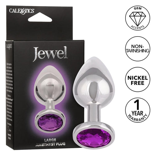 CalExotics® Jewel Large Améthyste Plug- Améthyste image 0