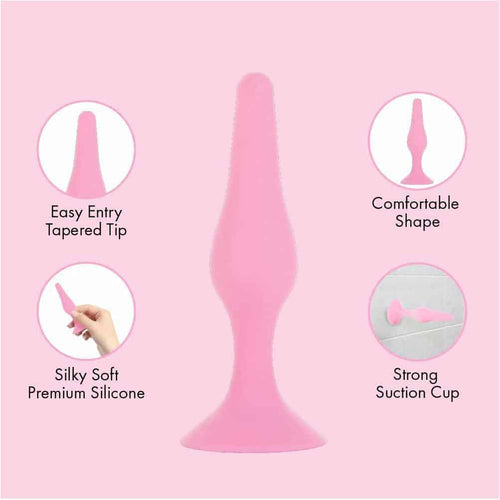 Pure Love® - Plug anal silicone - Rose image 1