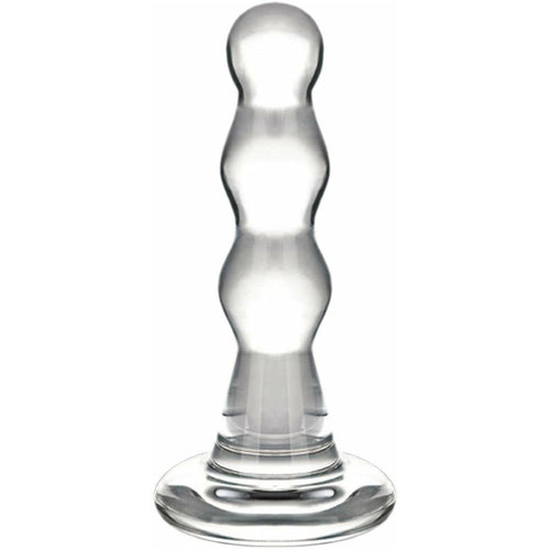 Glas Triple Play Perled Butt Plug - Effacer image 0