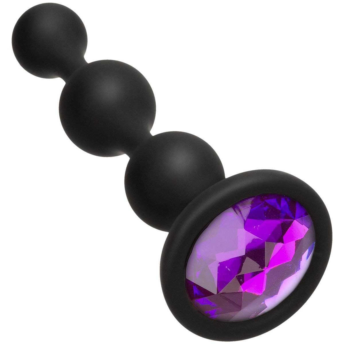 Doc Johnson Bling Bling perles de silicone joaillées - violet image 0