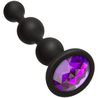 Doc Johnson Booty Bling Jeweled Silicone Beads - Purple
