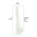 Perle de toxicomanie 8,5" Dildo avec boules image 3