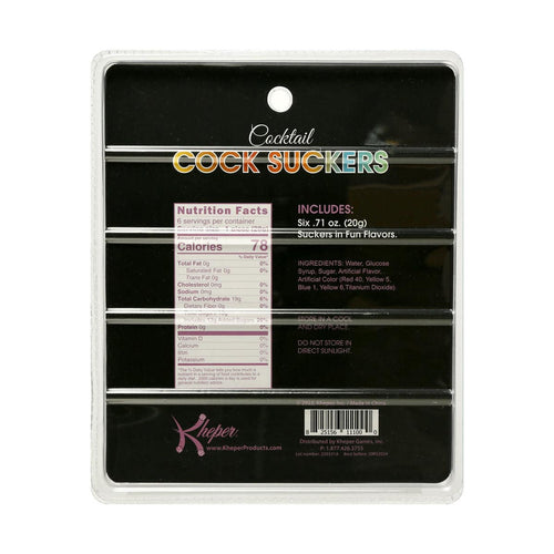 Jeux Kheper - Cock Cock Suckers Candy – Pack de 6 image 0