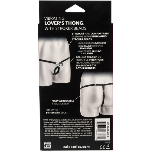String pour amoureux vibrants CalExotics® avec perles de stroker