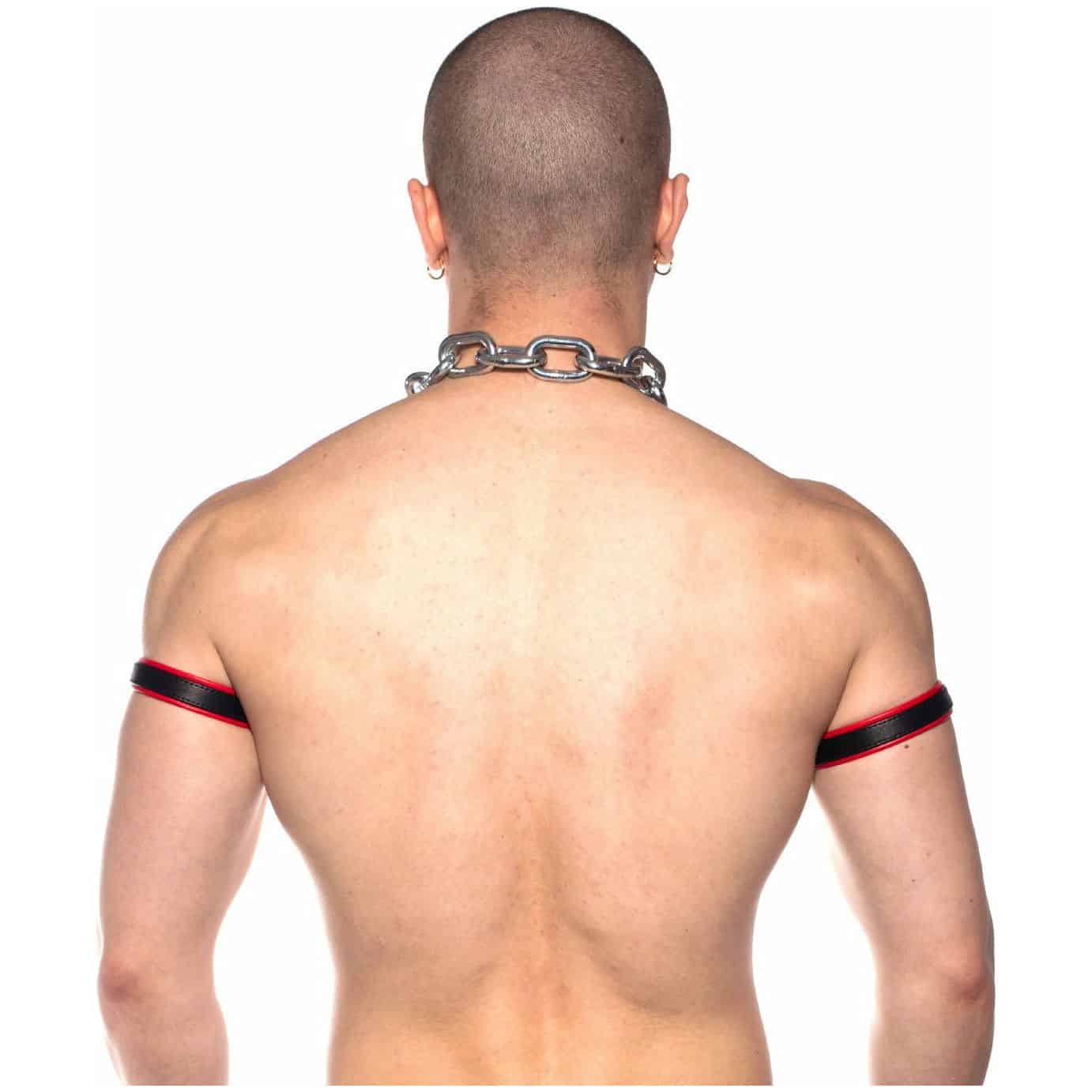 Prowler RED – Bande de biceps en cuir – Rouge image 1
