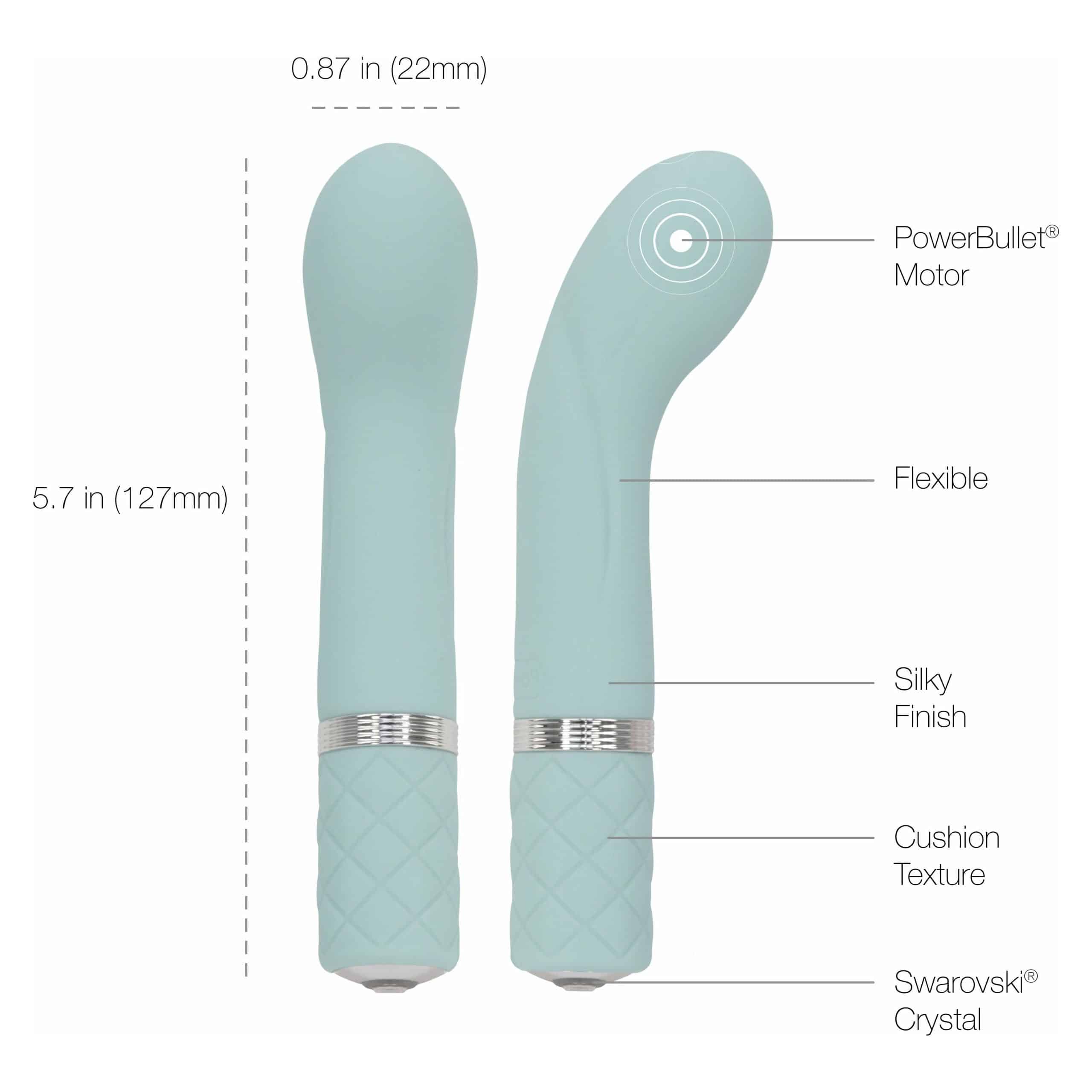 Oreiller Talk Racy - Mini masseur - Teal image 2