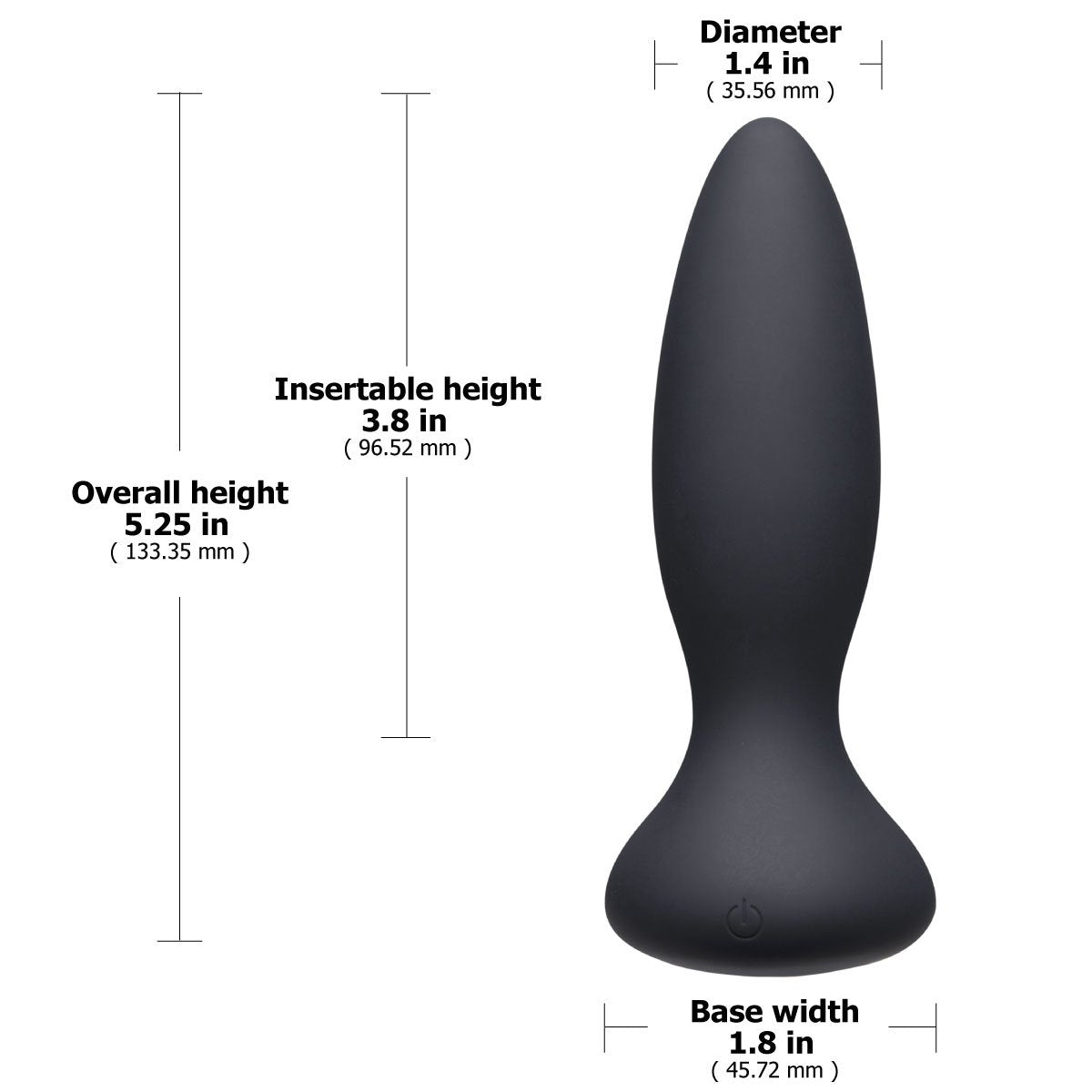 Doc Johnson A Play Adventurous VIBE – Plug anal vibrant en silicone avec télécommande – Noir image 2
