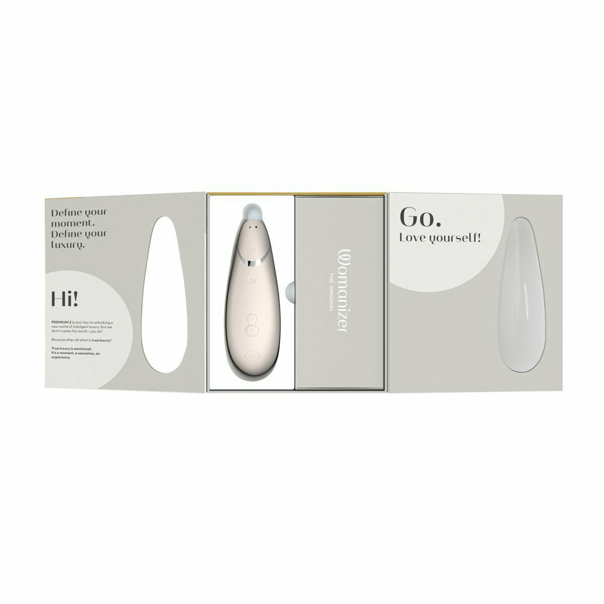 Womanizer Premium 2 – Stimulateur clitoridien – Gris chaud image 5
