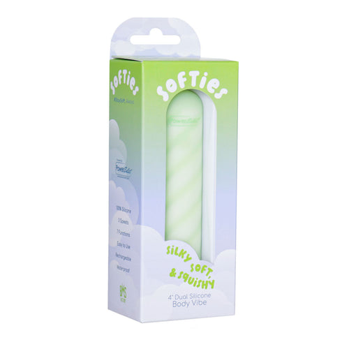 Moutons Dual Silicone Vibe corporelle – Vert