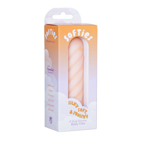 Moutons Dual Silicone Vibe corporelle – Orange