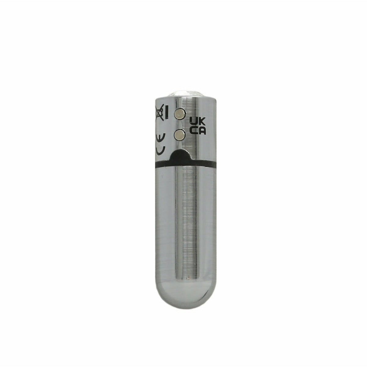 Bullet de première classe - Vibrateur de balle de 2,5" avec porte-clés - Argent