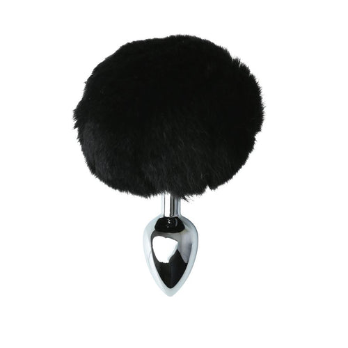 Fiches Sport Métal Bondage Bunny Butt Plug - Noir image 1