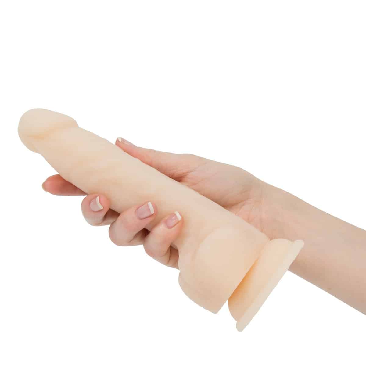 Dépendance nue Dildo à double densité en silicone de 8" image 1