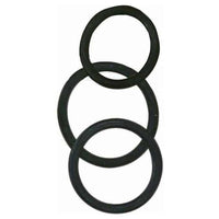 Nanma Cock and Ball Rings - Black