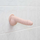 Pure Love® - Dildo en silicone réaliste lisse avec base d'aspiration – 7,5 po – Beige image 3