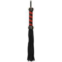 Punishment Small Whip - Black with Black and Red Handle