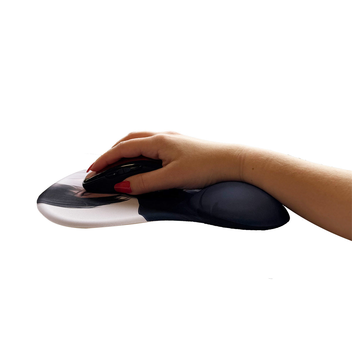Chemise Anime Mouse – Chemise et cravate à cheveux de moitié Brunette