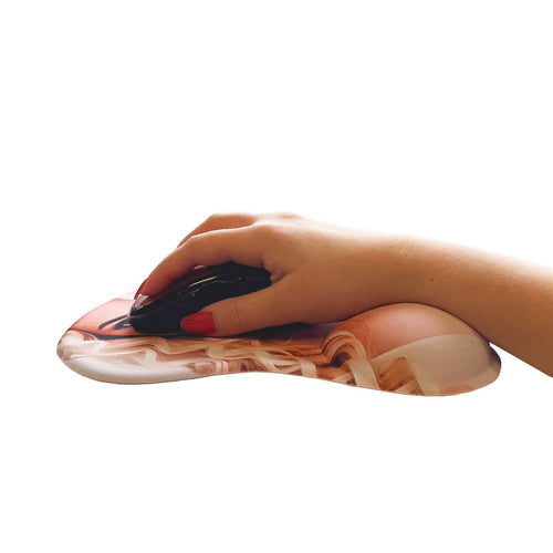 Pad de souris Anime – Blonde avec soutien-gorge blanc