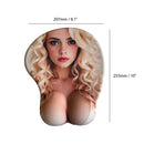 Pad de souris Anime – Blonde avec soutien-gorge blanc