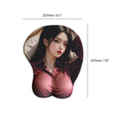 Mouse Pad Anime – Blouse Bourgogne Brunette