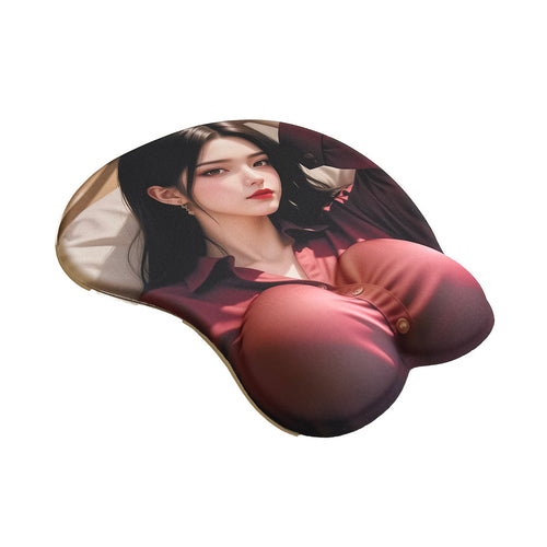 Mouse Pad Anime – Blouse Bourgogne Brunette