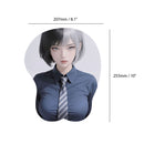 Chemise Anime Mouse – Chemise et cravate à cheveux de moitié Brunette