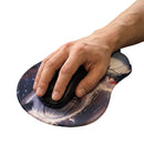 Anime Mouse Pad – Anime à cheveux gris fille avec top bleu