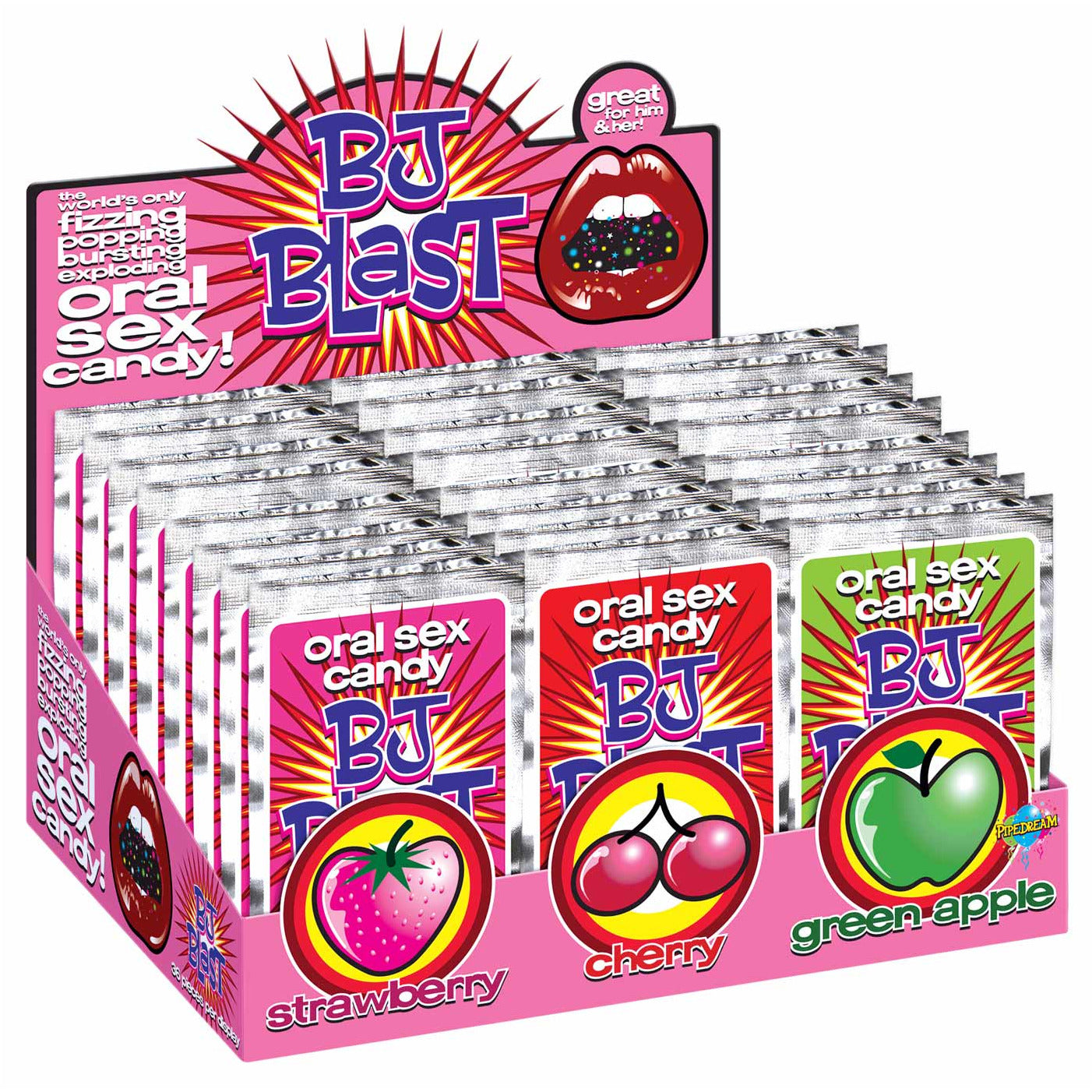 Pipedream Produits BJ Blast Oral Sex Affichage des bonbons (coût par pièce)