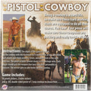 Petit génie épingle le pistol sur le jeu de cowboy