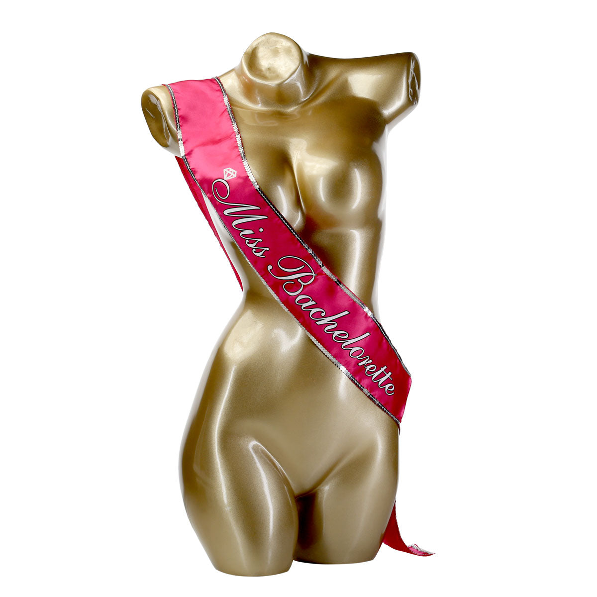 Petite génie Miss Bachelorette Écharpe - rose chaud