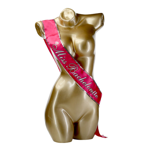 Petite génie Miss Bachelorette Écharpe - rose chaud
