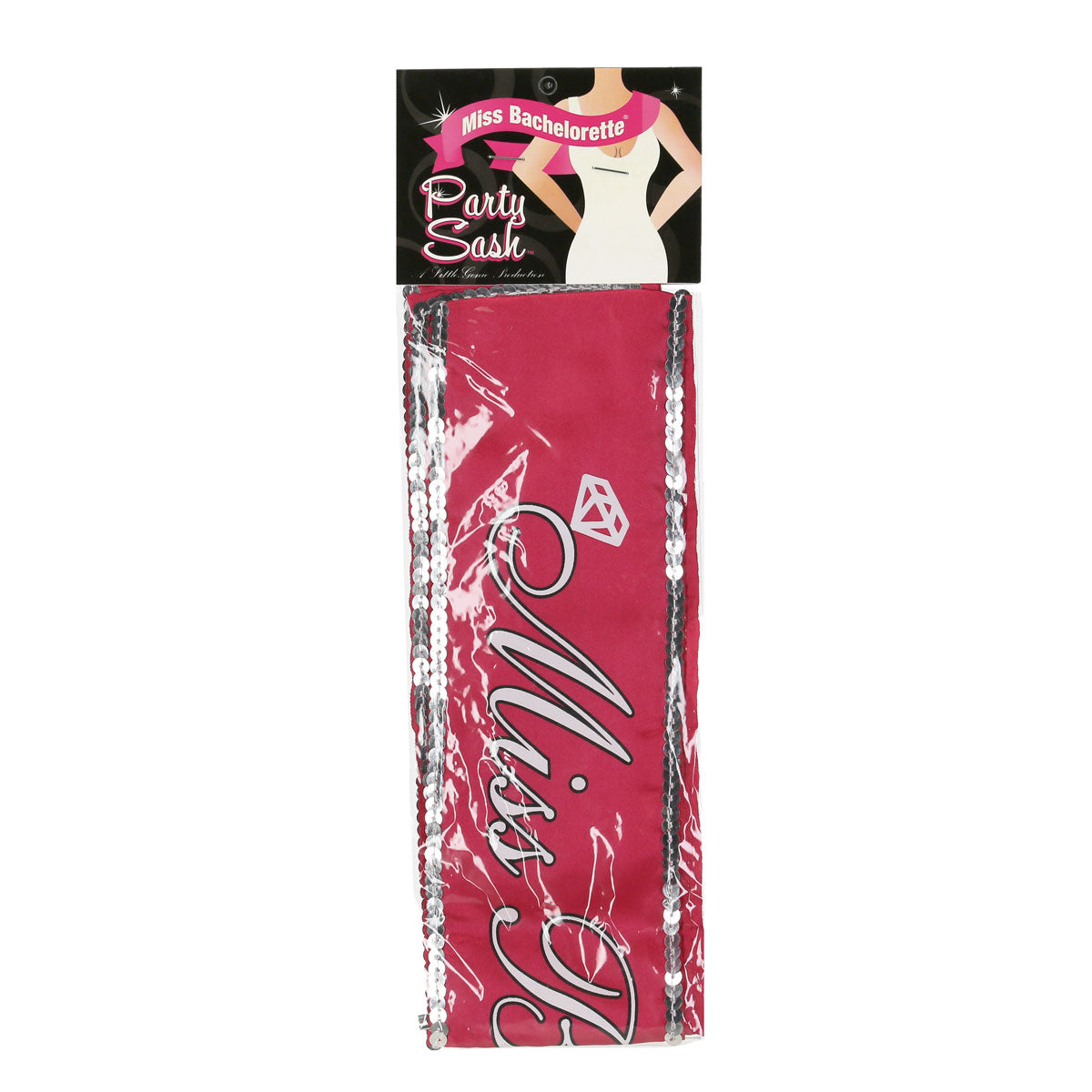 Petite génie Miss Bachelorette Écharpe - rose chaud