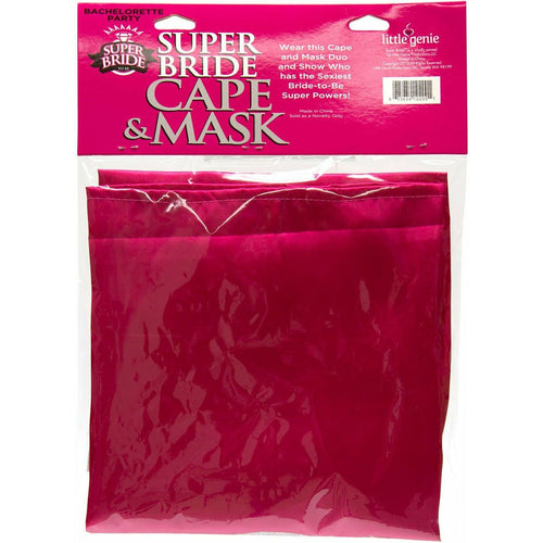 Super Bride Bachelorette Super Mariée - Ensemble Cape & Masque