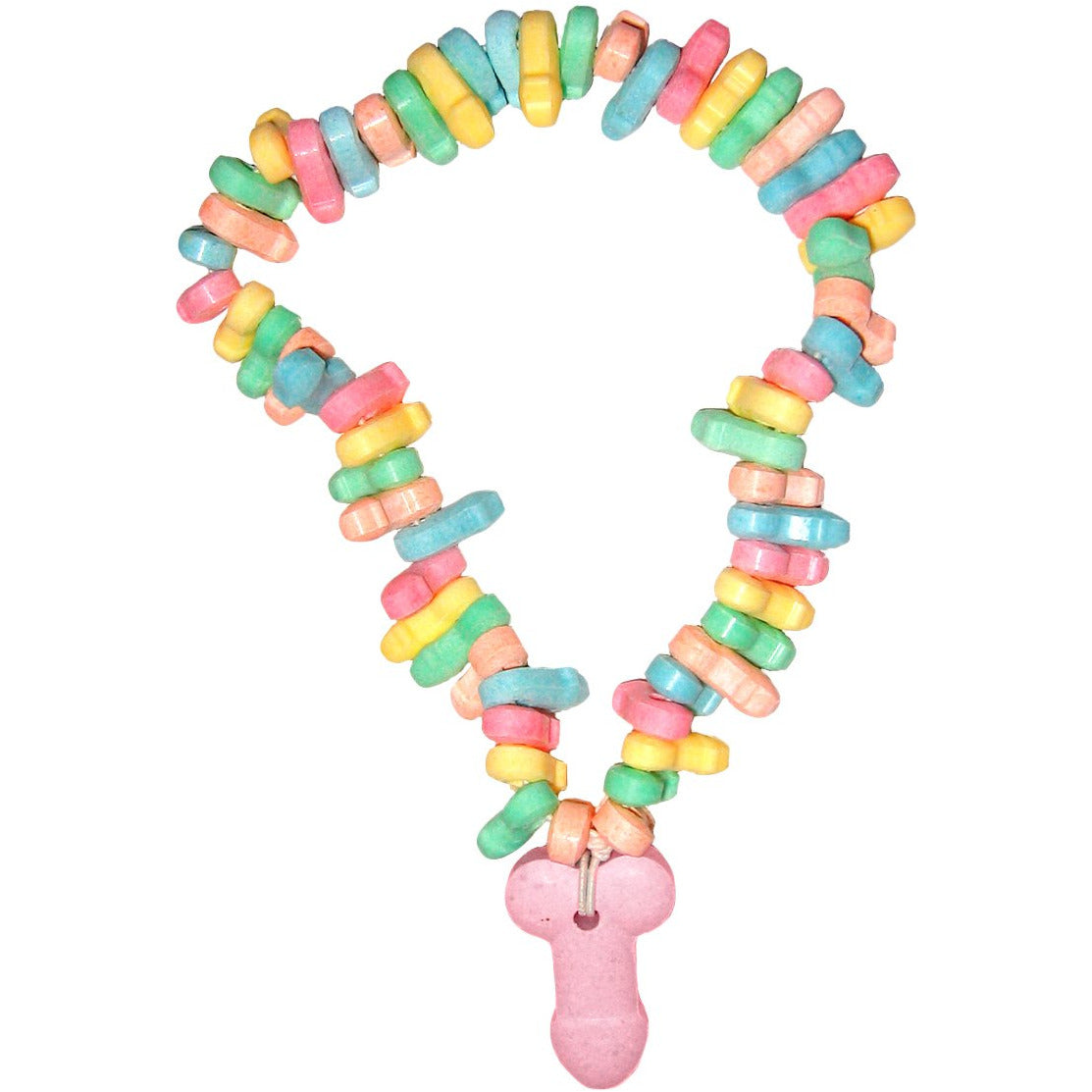 Impressions de bonbons Perles de pénis Collier en boîte