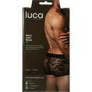 Luca By Allure – Boxer en dentelle pour hommes – Noir – L/XL image 0
