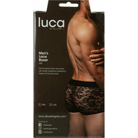 Luca By Allure – Men’s Lace Boxer – Black – L/XL