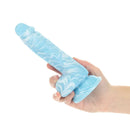 Dépendance Luke 7,5" Glow-in-the-Dark Dildo avec des boules - Bleu image 4