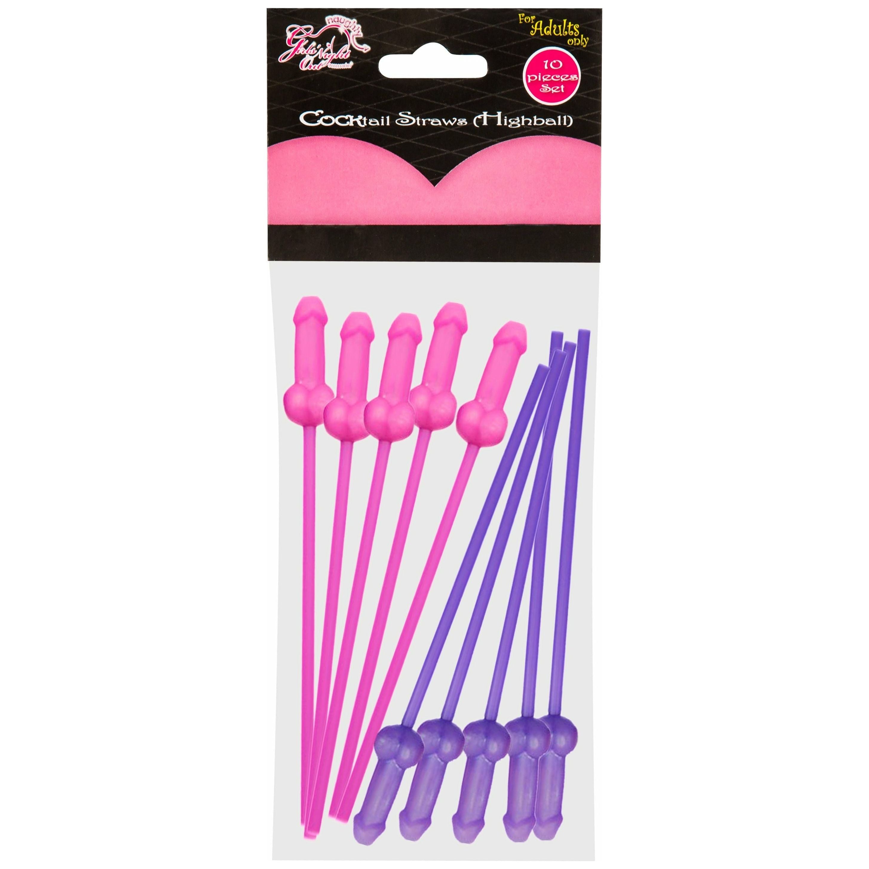 Soirée des filles Cocktails Highball Straws