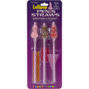 Impressions de bonbons Paille de pénis réutilisable Lollipop - 3 paquets
