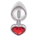 CalExotics® Jewel Large Ruby Plug Coeur - Ruby image 3